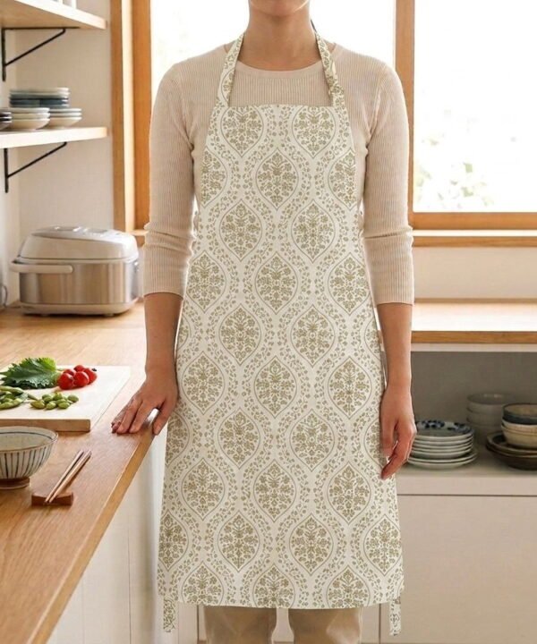 Oat, Clay & Sandstone Bib Apron 004