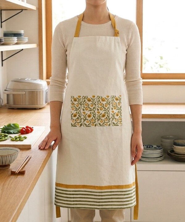 Oat, Clay & Sandstone Bib Apron 008