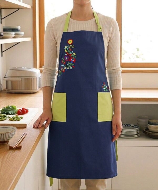 Indigo & Sandstone Bib Apron
