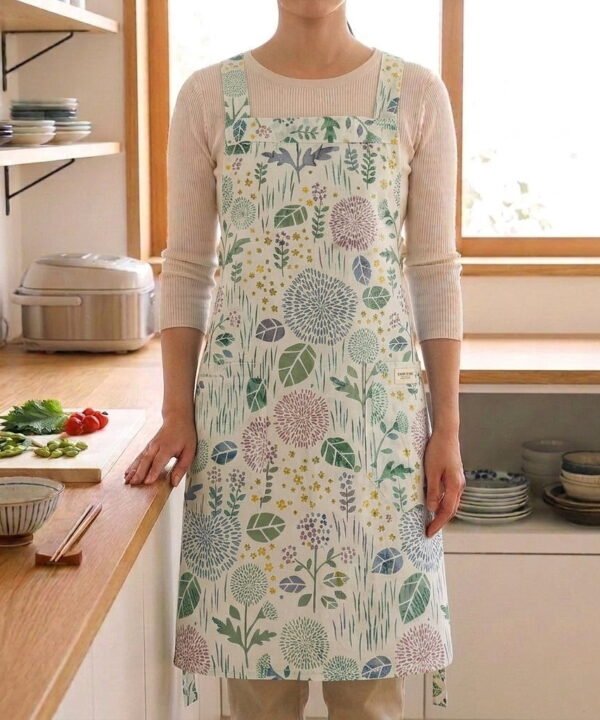 Oat, Clay & Turmeric Pinafore Apron 047