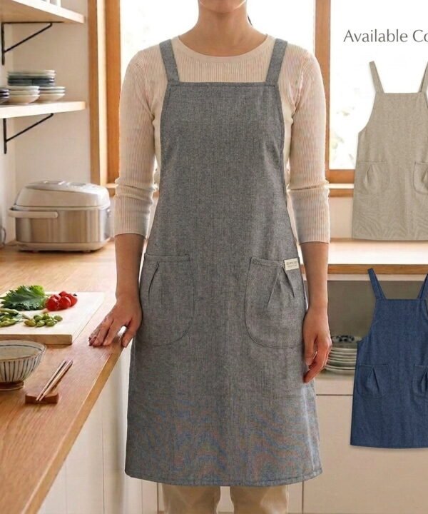 Clay, Ink & Oat Pinafore Apron 050