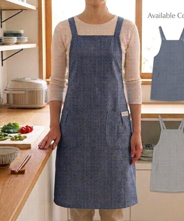 Oat & Midnight Pinafore Apron