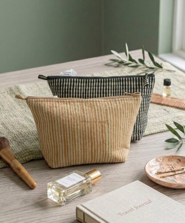 Sandstone & Oat Boxy Pouch
