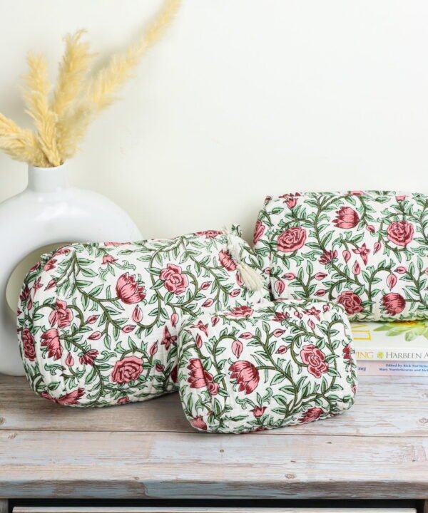 Snow & Chalk Quilted Pouch