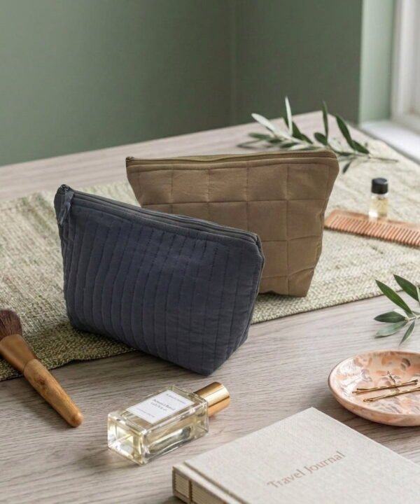 Ink & Chalk Quilted Pouch